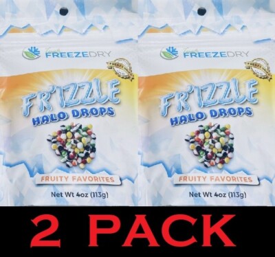 2x Family Freeze Dry Original Fr'izzle Halo Drops Fruity Favorites 4 oz - 2 PACK