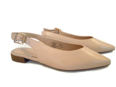 wide fit flat slingback shoes