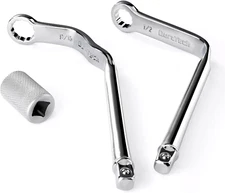 DURATECH Pro Distributor Clamp Wrench Set, SAE, 2-Piece, 1/2" & 9/16", 12 Point