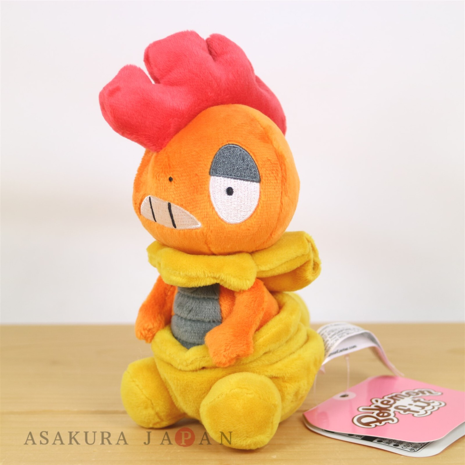 Pokemon Center Original Pokemon fit Mini Plush #560 Scrafty doll Toy Japan