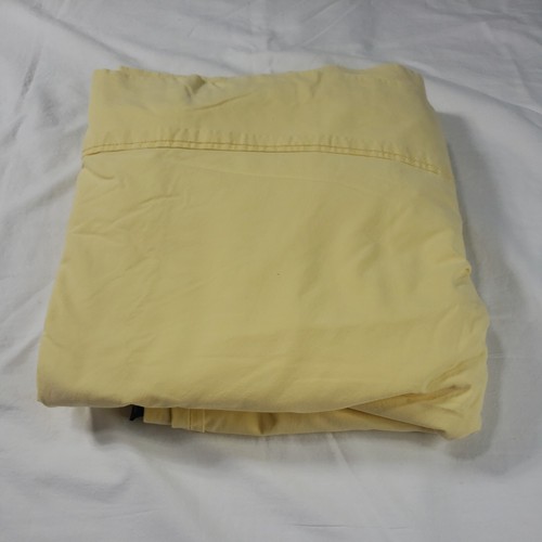 Hoja Plana Completa Doble Amarilla Ralph Lauren Todo Algodón De Colección Usada en Excelente Condición Hecha en EE. UU. - Imagen 9 de 10