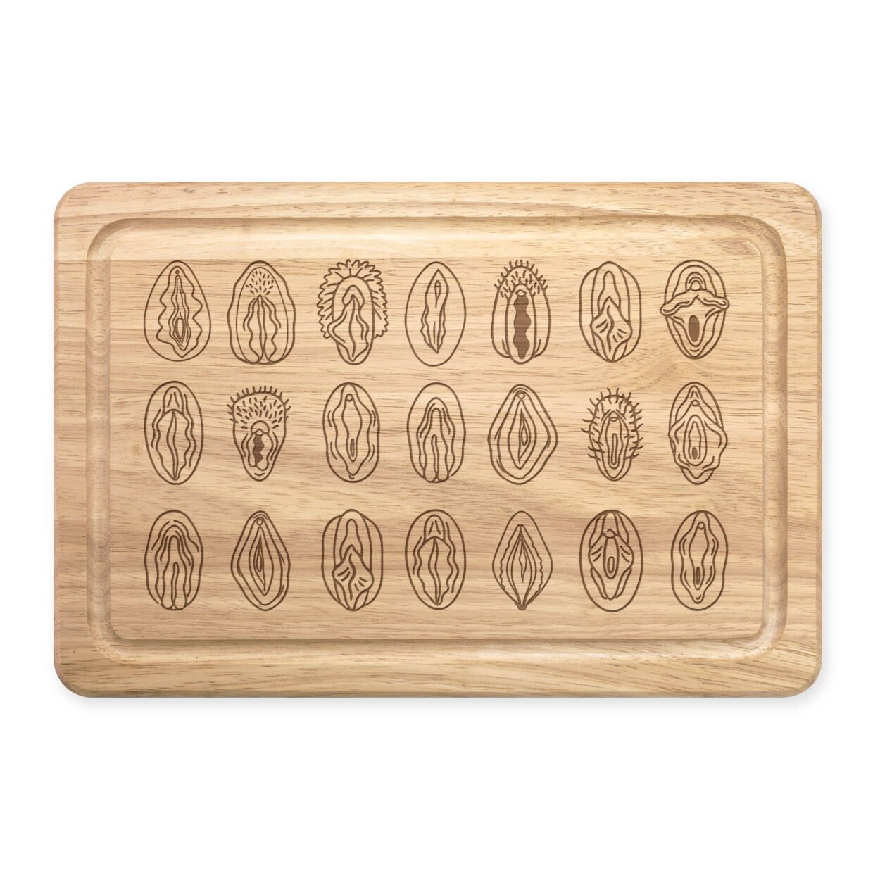 Vaginas Pattern Charcuterie Rectangular Chopping Board Cheese Mum Vulva