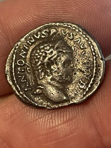 ANCIENT ROMAN SILVER DENARIUS COIN OF ANTONINUS PIUS 138-161 A.D. 17MM 2.7GRAMS - Zdjęcie 1 z 3