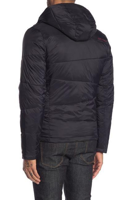 NEW Spyder Nexus Jacket Men's Large Black / Red Insulated Puffer MSRP $199.95