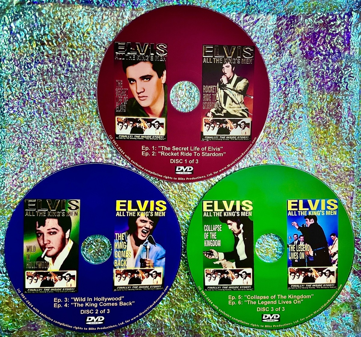 ELVIS ALL THE KINGS MEN 3 DVD Set ELVIS PRESLEY 1997
