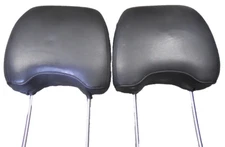 2004-08 SUBARU FORESTER FRONT HEAD REST BLACK LEATHER SET OEM P/N 64061SA090ML
