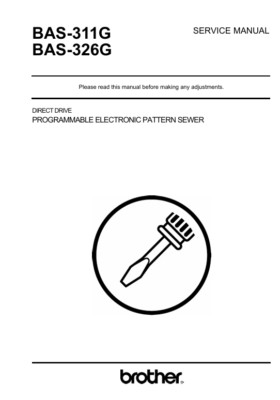 Brother BAS-311G BAS-326G Sewing Machine Service Manual