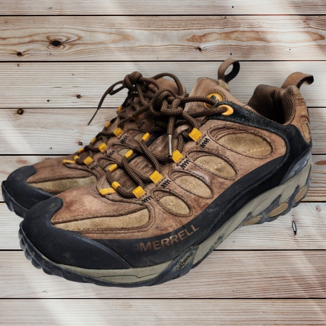 Scarpe da trekking Merrell Refuge Core uomo 10 5 marrone terra scuro impermeabili casual