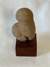 AUTHENTIC Mounted Fairy Stone / Glacial Clay Concretion Art Piece