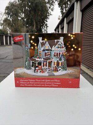 DISNEY ANIMATED HOLIDAY HOUSE WITH LIGHTS & MUSIC + 8 Song