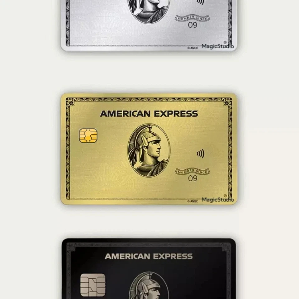 AMEX Recubrimiento de Tarjeta de Crédito, Recubrimiento de Tarjeta de Débito Pegatina Adhesivo AE Vinilo Negro Dorado Foto 2 de 4