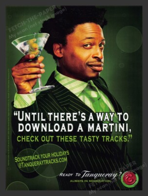 Tanqueray Holidays Download a Martini 2000s Print Advertisement Ad 2005