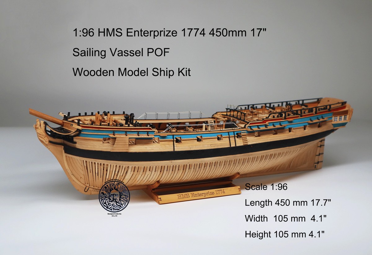 1:96 HMS Enterprize 1774 450mm 17