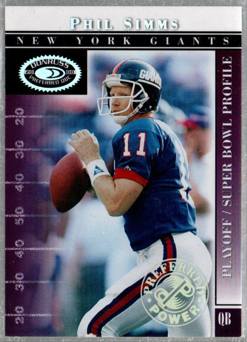 2000 Donruss Preferred Power #89 Phil Simms PS /50