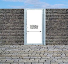 Tor Holztor Gartentor Hoftor Holztür Tür Verzinkt mit Pfosten ohne Holzfüllung