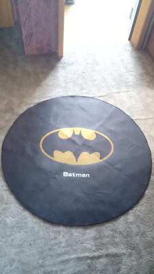 Batman runder Bat-Logo Teppich / Carpet, wie neu, 119 cm, Super Deko Teil