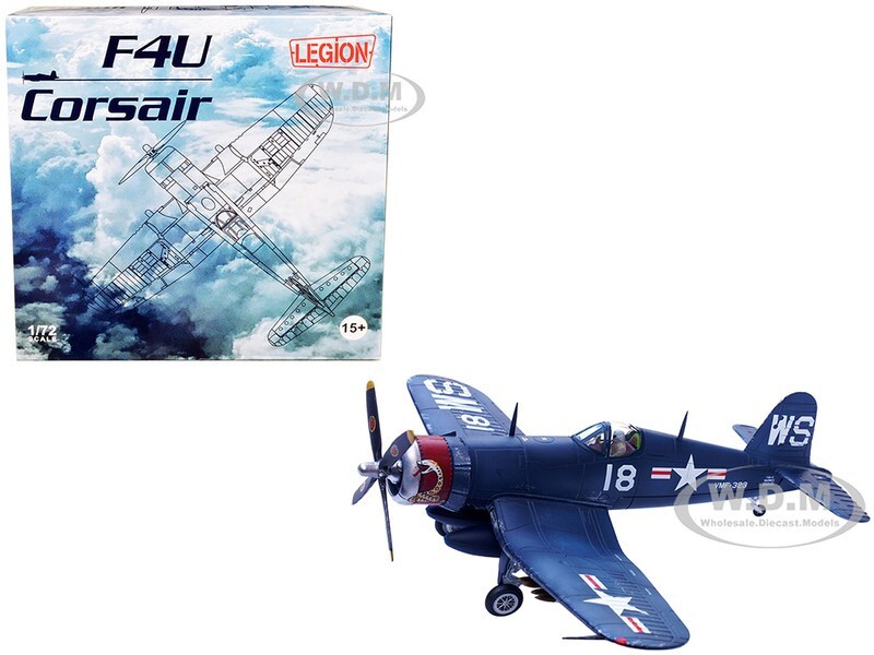 ИСТРЕБИТЕЛЬ VOUGHT F4U-4 CORSAIR VMF-323 1951 172 ИЗГОТОВЛЕННЫЙ НА ЗАКАЗ КОМПАНИЕЙ LEGION 14619 LD 11390₽