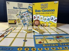 BRAIN QUEST SEA-QUENCE Game Grades 1-2 EDUCATIONAL Logic CARD Game 100 COMPLETE