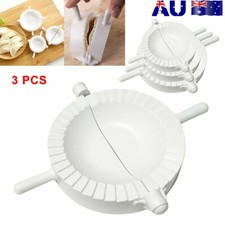 3 Dumpling Mould Pasty Pastry Press Dough Dimsum Maker Set Empanada Calzone Mold
