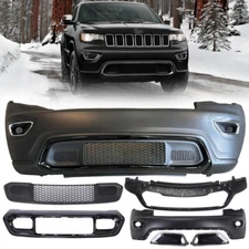 For 2017-2022 Jeep Grand Cherokee Front Bumper Cover Lower Grille Kit