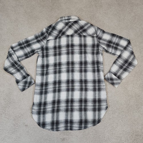 Volcom flannel Shirt Womens Size XS Long Sleeve Button Up Plaid - Picture 8 of 9