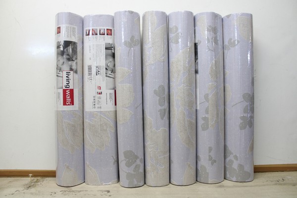 7 Rollen Vliestapete As Creation Living Walls 30235-4 Grau/Lila Gemustert-image