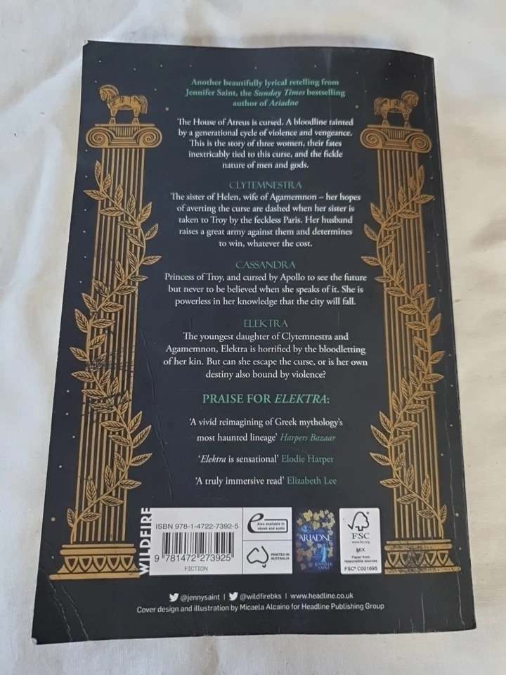 Elektra, by Jennifer Saint (Wildfire, 2022) - image 2 of 4