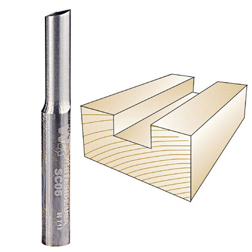 Whiteside SC06 Carbide Straight 1/4"SH, 1/4"CD, 3/4"CL