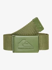 QUIKSILVER PRINCIPAL SCHWACK MENS WEBBED BELT GREEN EQYAA03958 GNG0