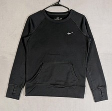 Nike Womens Small Black Therma Fit Pullover Sweatshirt Athletic Training