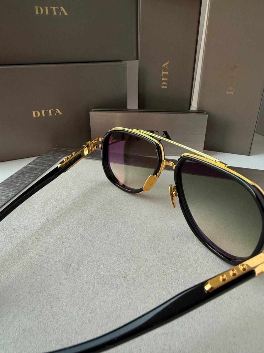 DITA VASTIK DTS441-A-01 Yellow Gold Black Green Gradient