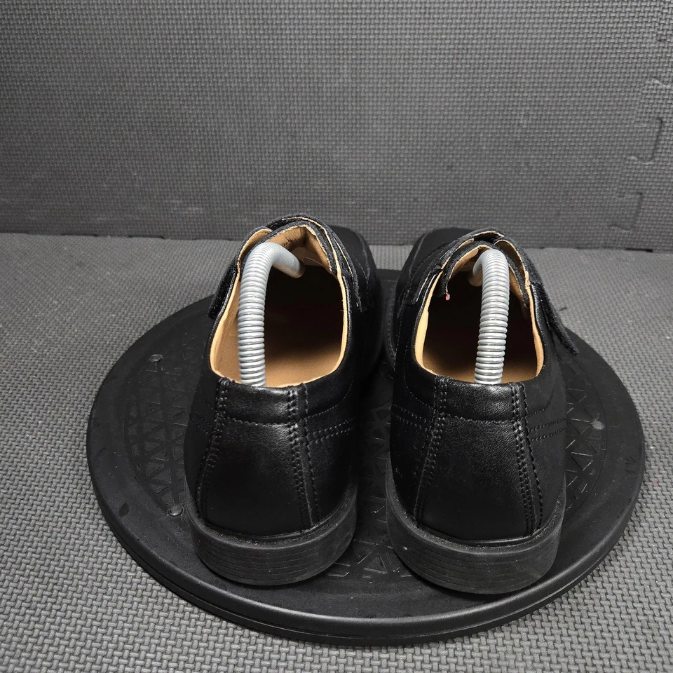 Florsheim Shoes Boys Size 7W Black Leather Dress Hook & Loop Comfortech 16622 - Image 4 of 4