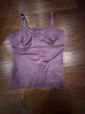 Ruby Ribbon Camisole Womens Shaping Top Size 42 Purple All Over Support