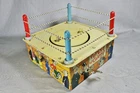 1930s Marx "Popeye the Champ" boxing ring SHINY, COMPLETE, ORIGINAL, WORKS