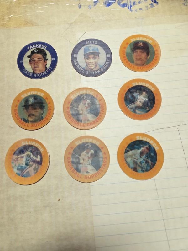 Lot of 9 1980s Vintage 7-11 Slurpee Super Star Sports Coins Collector Series