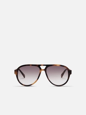 Venture Sunglasses In Havana And Green Gradient By ALAN HAMMOND eyewear Unisex