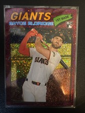 2026 Topps Heritage - Burgundy Sparkle - Bryce Eldridge RC Rookie #310