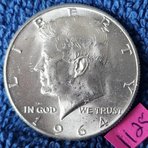 🔥BEAUTIFUL BU 👀🔥1964-P KENNEDY SILVER HALF DOLLAR 90% BRILLIANT UNCIRCULATED