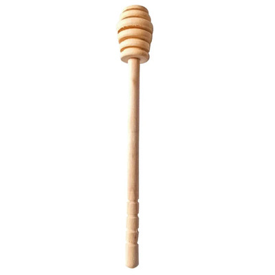 1/2/6Pcs Wooden Honey Mixer Stick Coffee Jam Milk Mixer Stick Handle Jar Spoon H