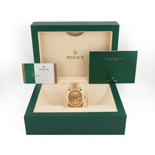 Rolex 228238 Day-Date 40mm 18K Yellow Gold Champagne Dial Box and Papers 2019