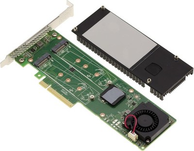 KALEA-INFORMATIQUE PCIe 3.0 x8 Controller-Karte 2x M.2 NVMe RAID 0/1