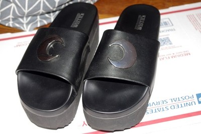 Killstar Lunar Slides Sliders Platform Flip Flops Gothic Shoes Size 9