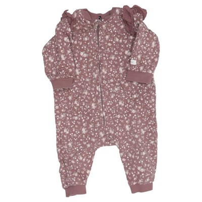Newbie by KappAhl, Strampler, Größe: 68, Lila, Blumen, Mädchen, Sweat #Dgp