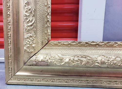 Antique Large Ornate Gold Gilt Carved Wood Arts Picture Frame - Picture 3 of 24