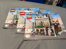 LEGO PARISIAN RESTAURANT Creator Expert 10243 #1 2 & 3 . Instructions only
