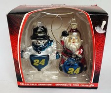 NASCAR 24 Christmas Ornaments Santa Snowman