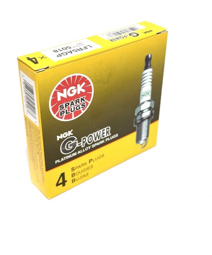 NGK G-Power Platinum Set Of 4 Spark Plugs 5018 LFR5AGP for Hyundai Nissan Toyota