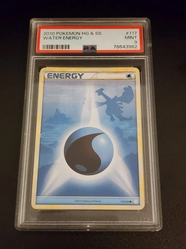 Water Energy 117/123 Heartgold & Soulsilver Regular PSA 9