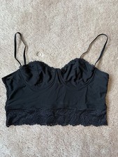 Urban Outfitters Out From Under Black Lace Bralette Bustier Crop Top Size XL