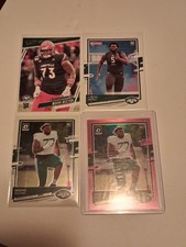 Mekhi Becton 2020 RCs Louisville / NY Jets / LA Chargers 4-card Rookie Lot